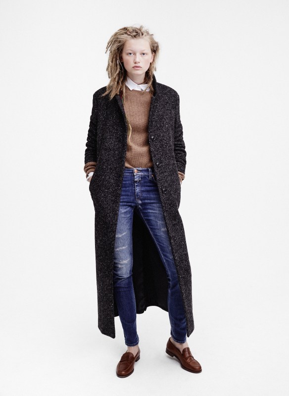 Pauline GÅrtler from the Closed Network - in the Bori 85 coat